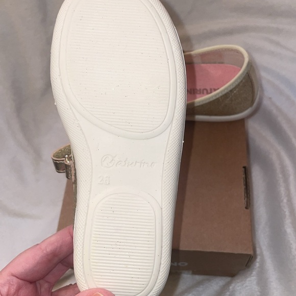 NWT NATURINO CLARIES 2 Glittered leather ballerinas in Platinum - Picture 15 of 15